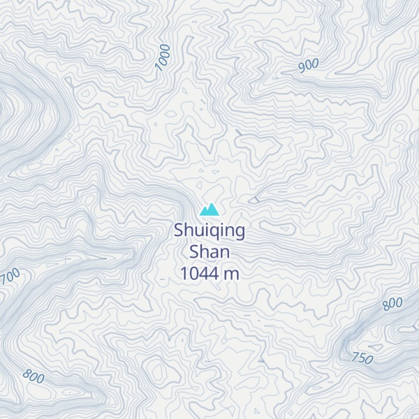 Map of Shuiqing Shan