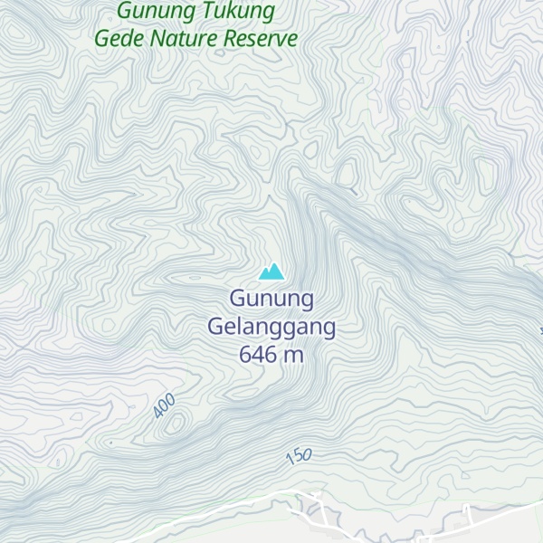 Map of Gunung Gelanggang