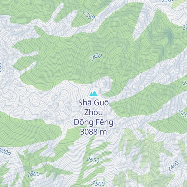 Map of Shā Guō Zhōu Dōng Fēng