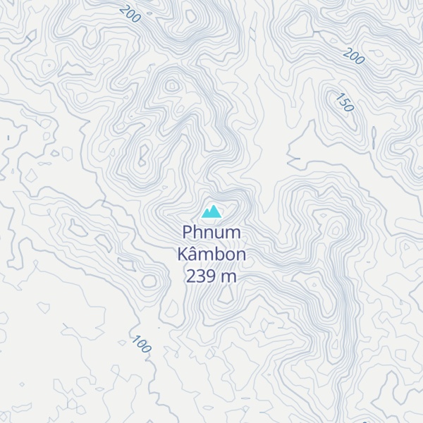 Map of Phnum Kâmbon