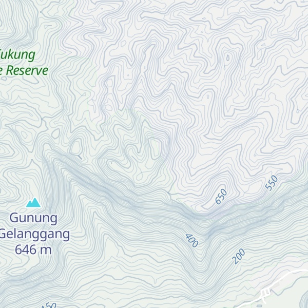 Map of Gunung Sarengeon
