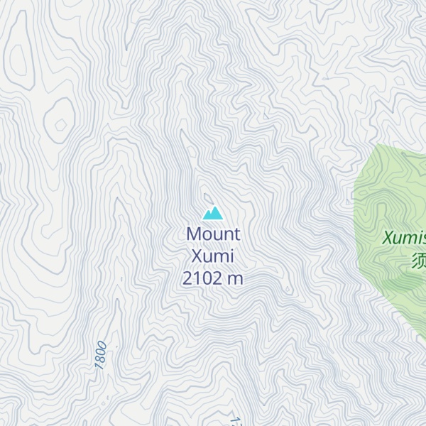 Map of Mount Xumi