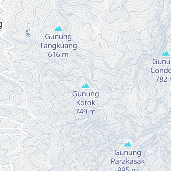 Map of Gunung Kotok