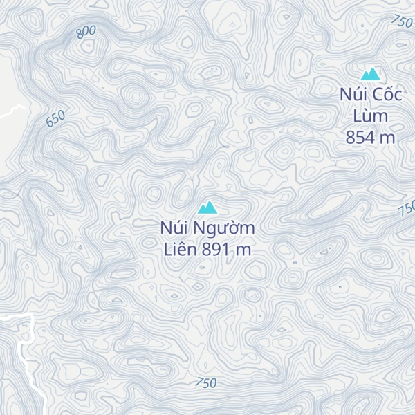Map of Núi Ngườm Liên