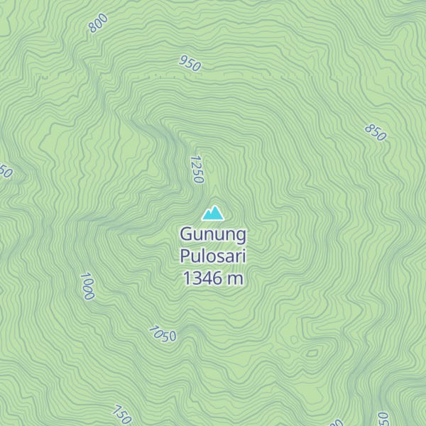 Map of Gunung Pulosari