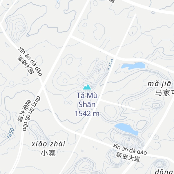 Map of Tǎ Mù Shān