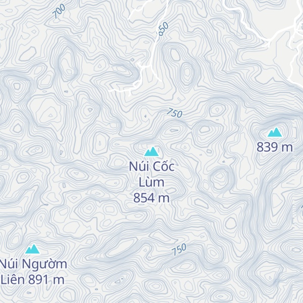 Map of Núi Cốc Lùm