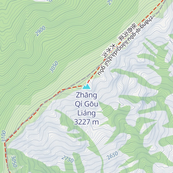 Map of Zhāng Qí Gōu Liáng