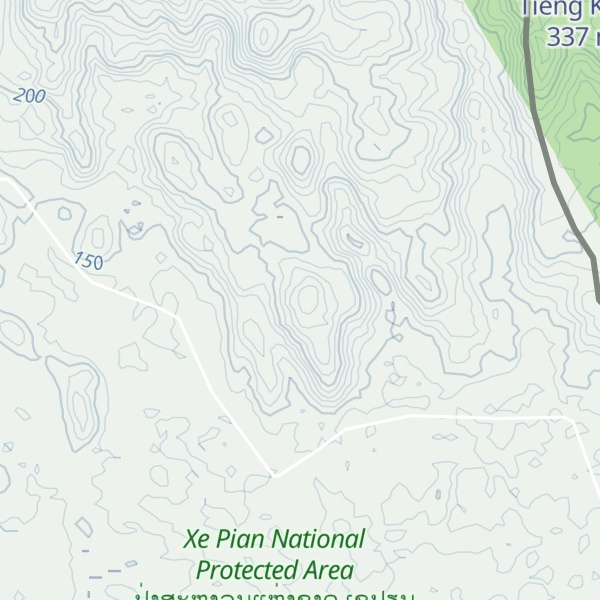 Map of Phou Lôn-Nua