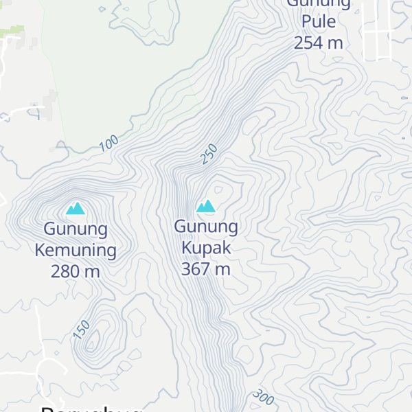 Map of Gunung Kupak