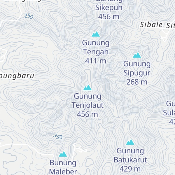 Map of Gunung Tenjolaut