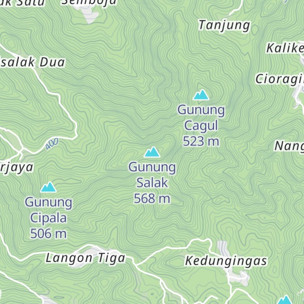 Map of Gunung Salak