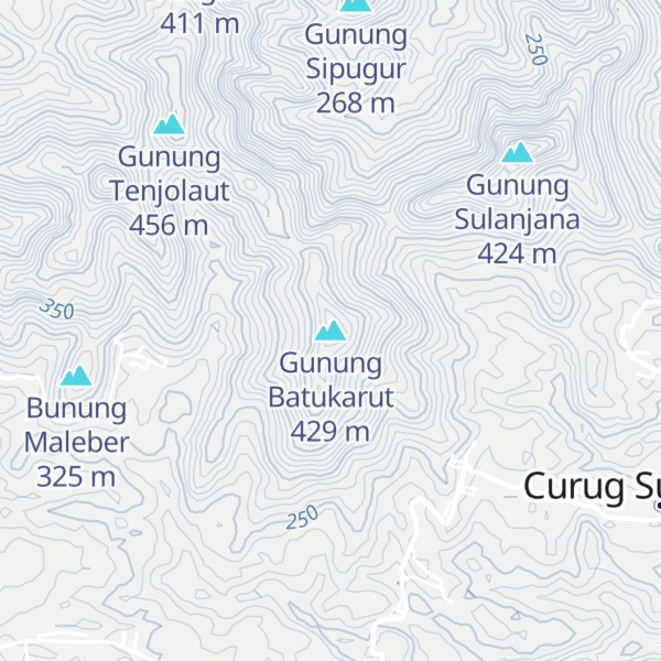 Map of Gunung Batukarut