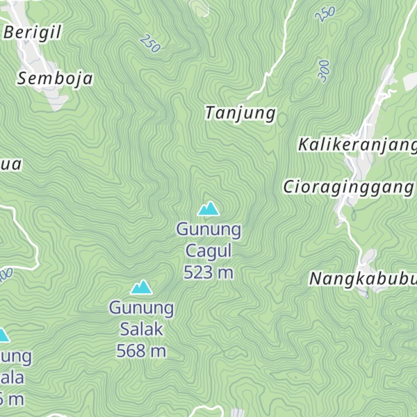 Map of Gunung Cagul