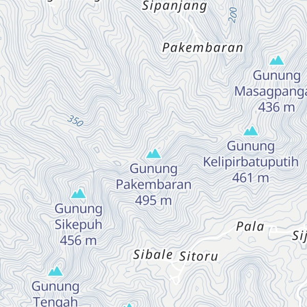 Map of Gunung Pakembaran