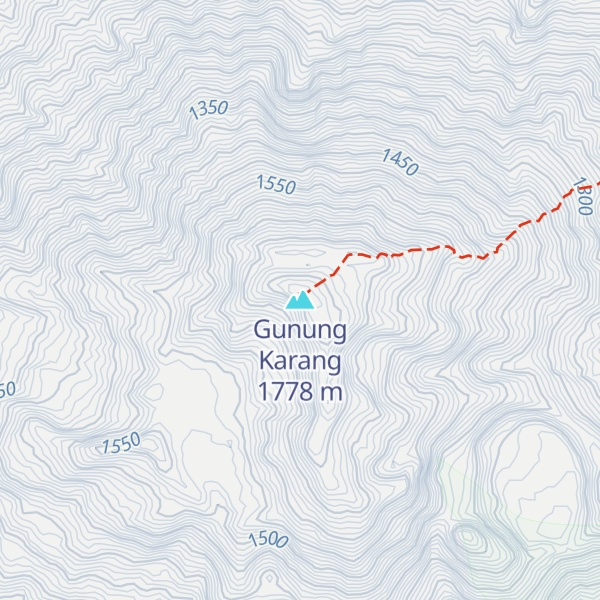 Map of Gunung Karang