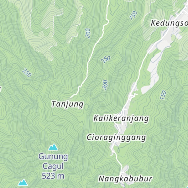 Map of Gunung Cukul