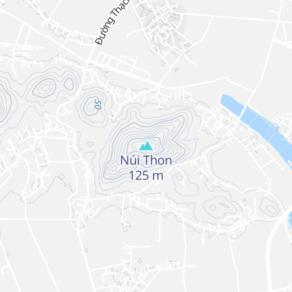 Map of Núi Thon