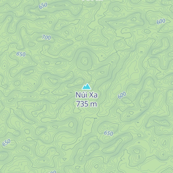 Map of Núi Xa
