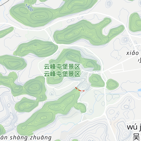 Map of Yún Jiù Shān