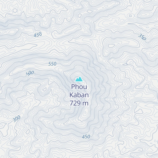 Map of Phou Kaban