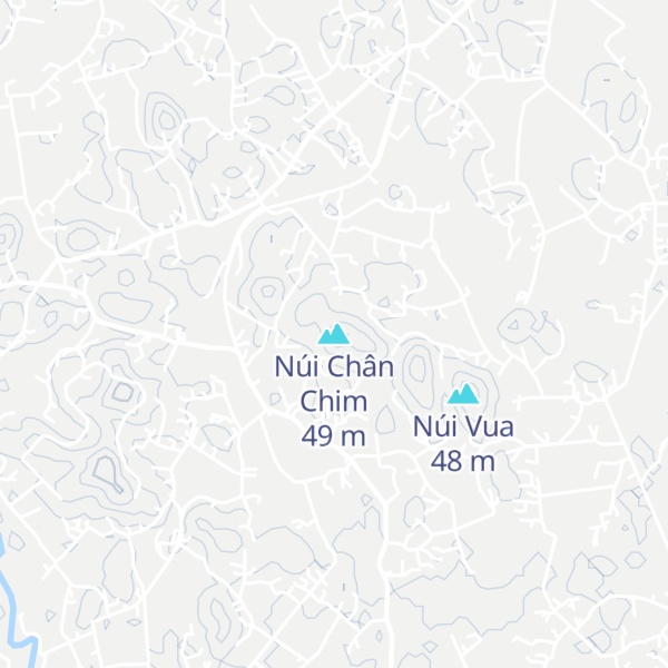 Map of Núi Chân Chim