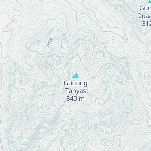 Map of Gunung Tanyas