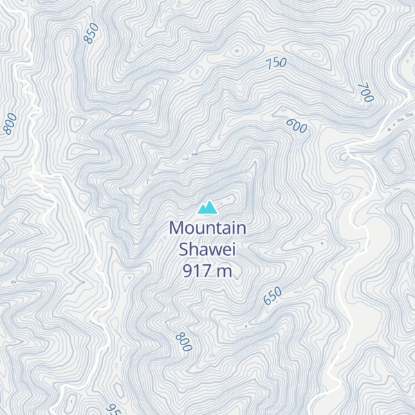 Map of Mountain Shawei