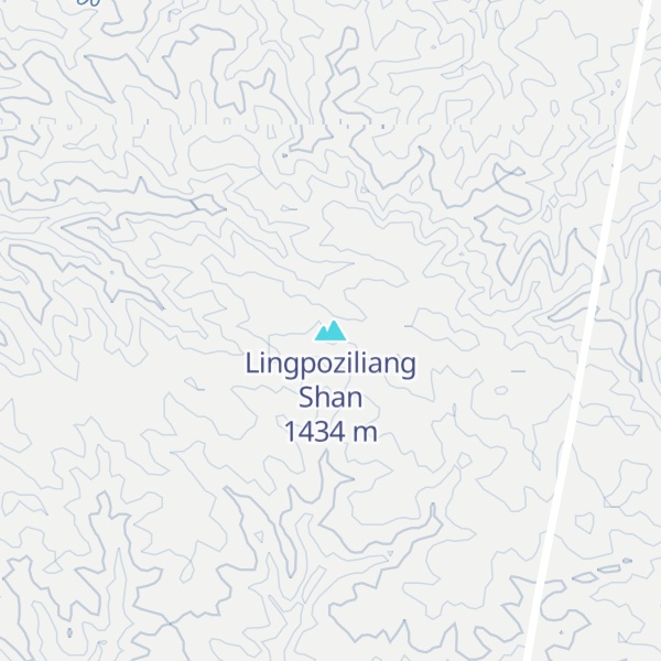 Map of Lingpoziliang Shan