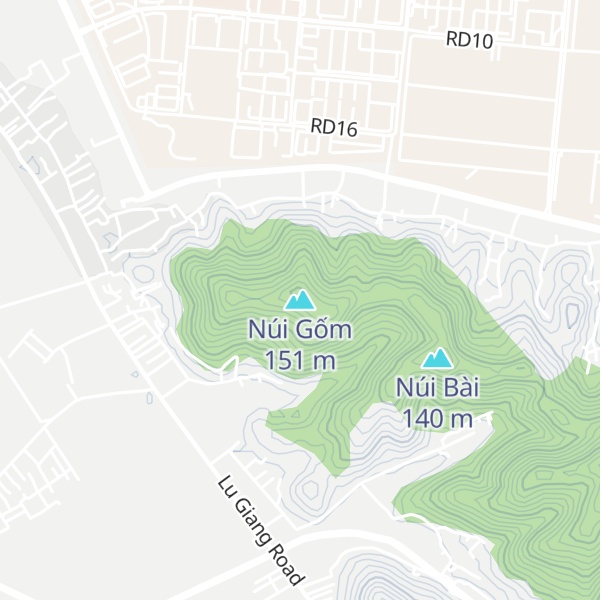 Map of Núi Gốm