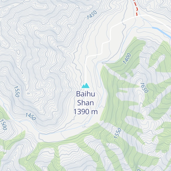 Map of Baihu Shan