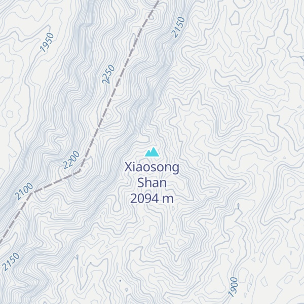 Map of Xiaosong Shan