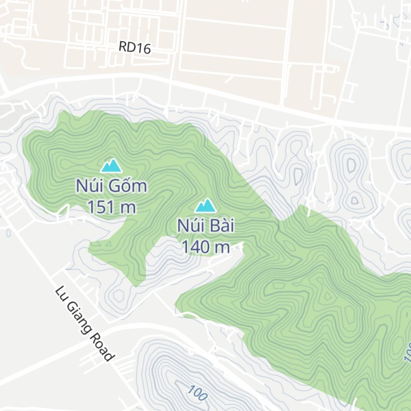 Map of Núi Bài