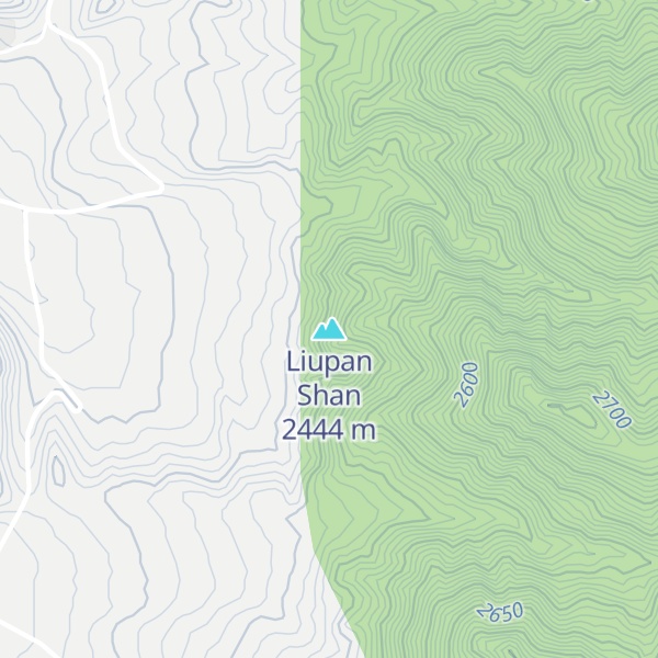 Map of Liupan Shan