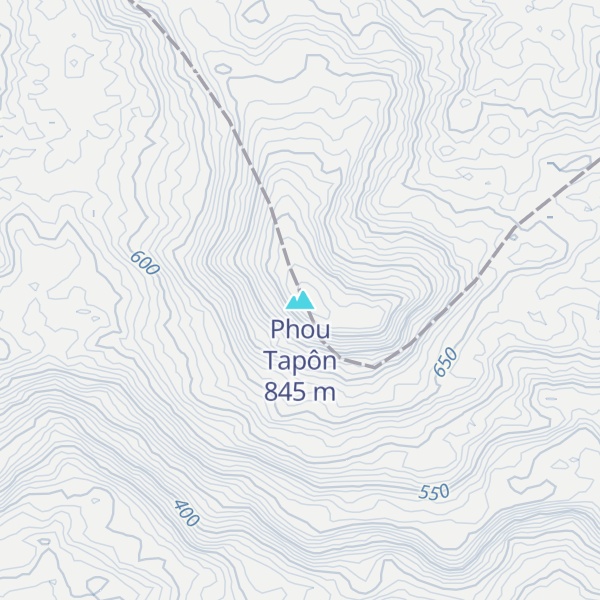 Map of Phou Tapôn