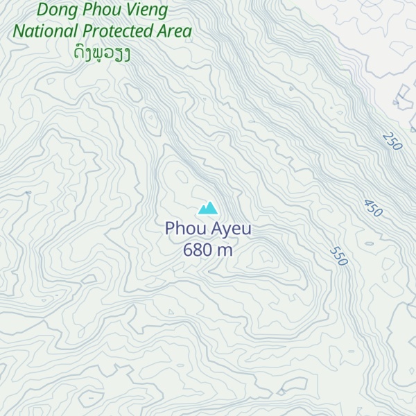 Map of Phou Ayeu