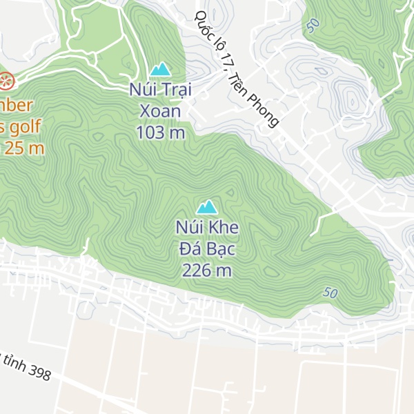 Map of Núi Khe Đá Bạc