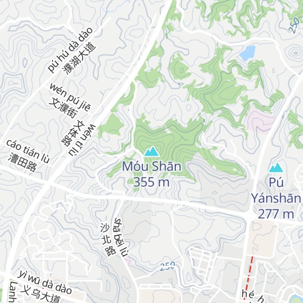 Map of Móu Shān