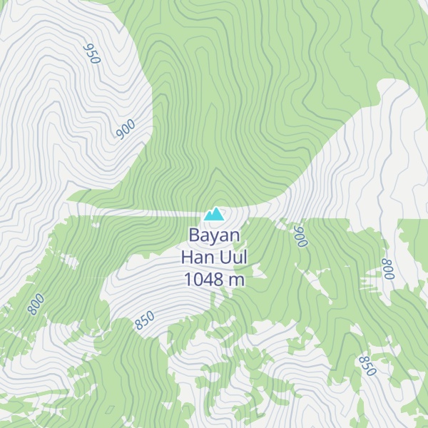 Map of Bayan Han Uul
