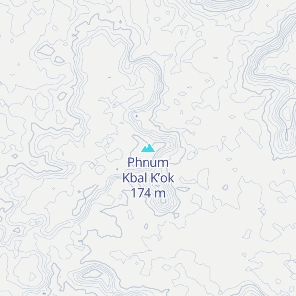 Map of Phnum Kbal K’ok