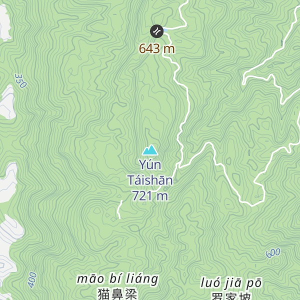 Map of Yún Táishān