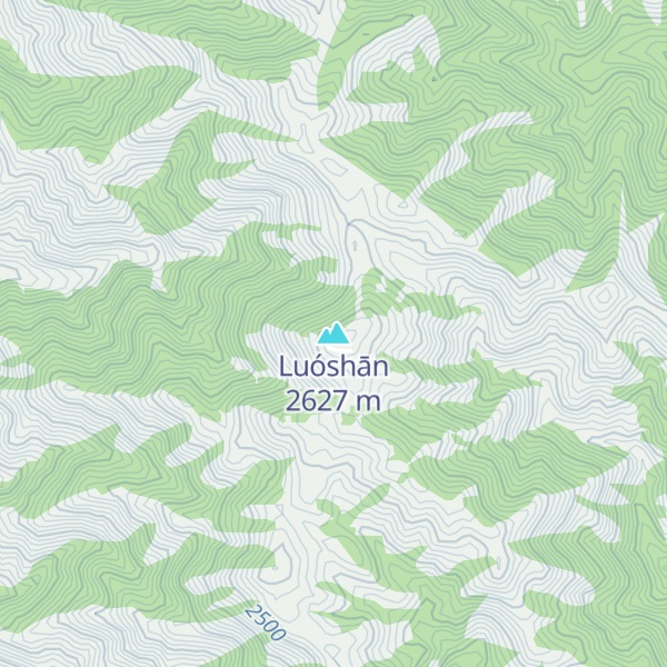 Map of Luóshān