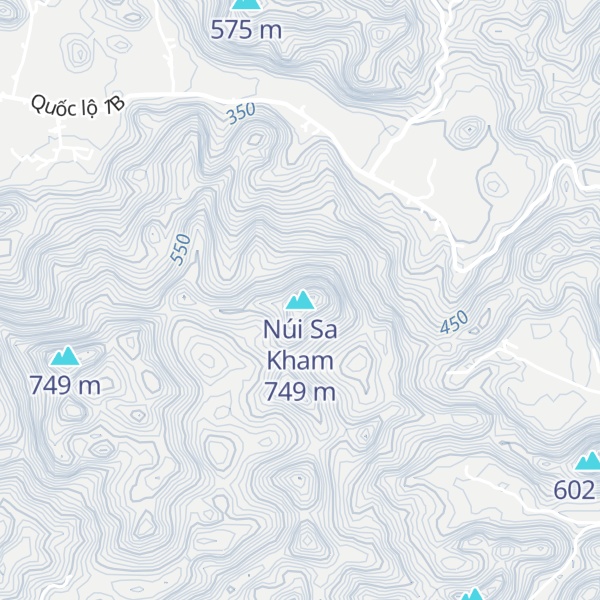 Map of Núi Sa Kham