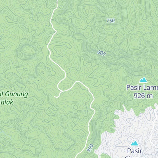 Map of Gunung Kedeng