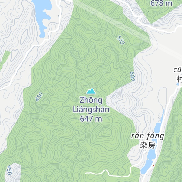 Map of Zhōng Liángshān