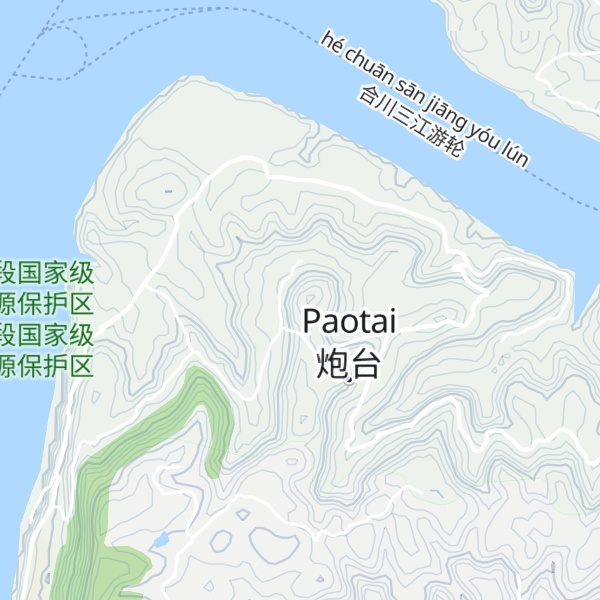 Map of Pàotái Shān