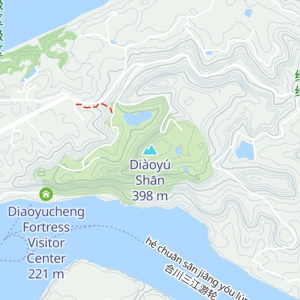 Map of Diàoyú Shān