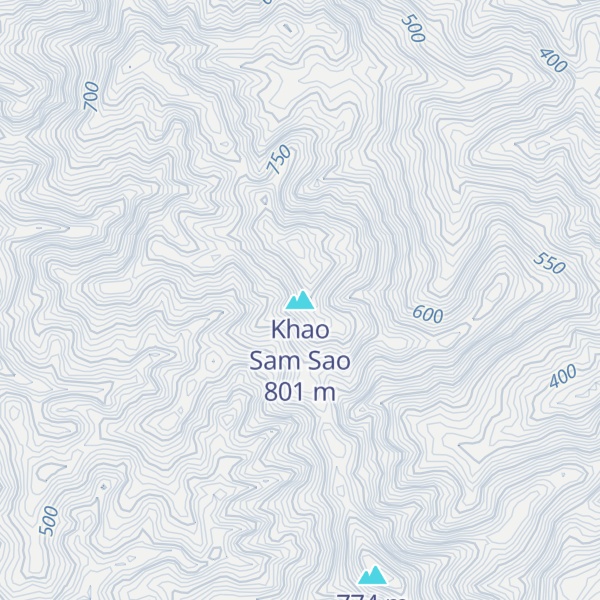 Map of Khao Sam Sao