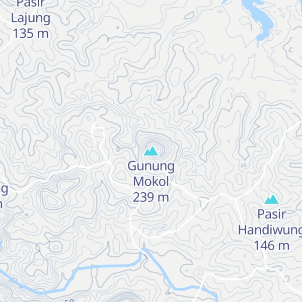 Map of Gunung Mokol