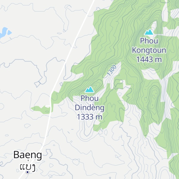 Map of Phou Dindèng